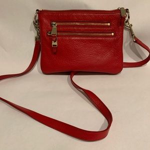 Cole Haan red crossbody purse